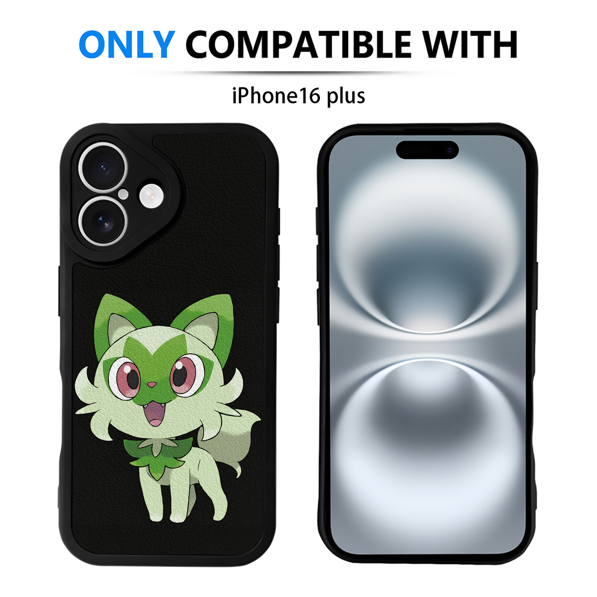 （画像用） ポケットモンスター Pokémon 【iPhone 16シリーズ対応】シリコンスマホケース（レザー調） 材質：シリコン